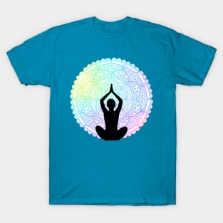 Rainbow Yoga Mandala T-Shirt